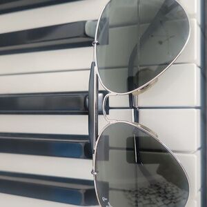 Ray-Ban Black silver Sunglasses.